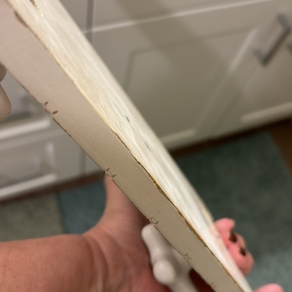 Vintage Bath Farmhouse Shelf Distressed Hot & Cold Faucet Knobs Final Sale - Picture 8 of 9